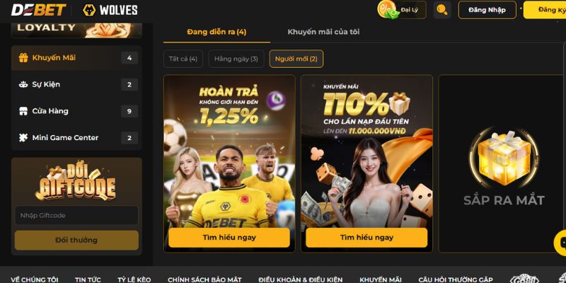 Khuyến Mãi Tân Thủ - Quà Tặng Đặc Biệt Dành Cho Người Mới 4 DEBET dẫn đầu với bonus nạp đầu 200% khi xử lý rút chỉ 10 phút